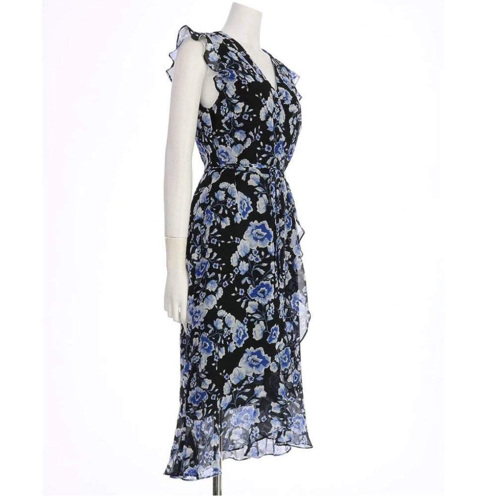 NWT Karl Lagerfeld Paris Floral Faux Wrap Dress